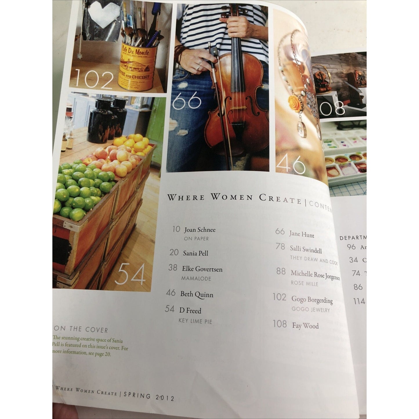 WHERE WOMEN CREATE Magazine FEB/MAR/APR 2012 Stampington & Co Pub. Jo Packham