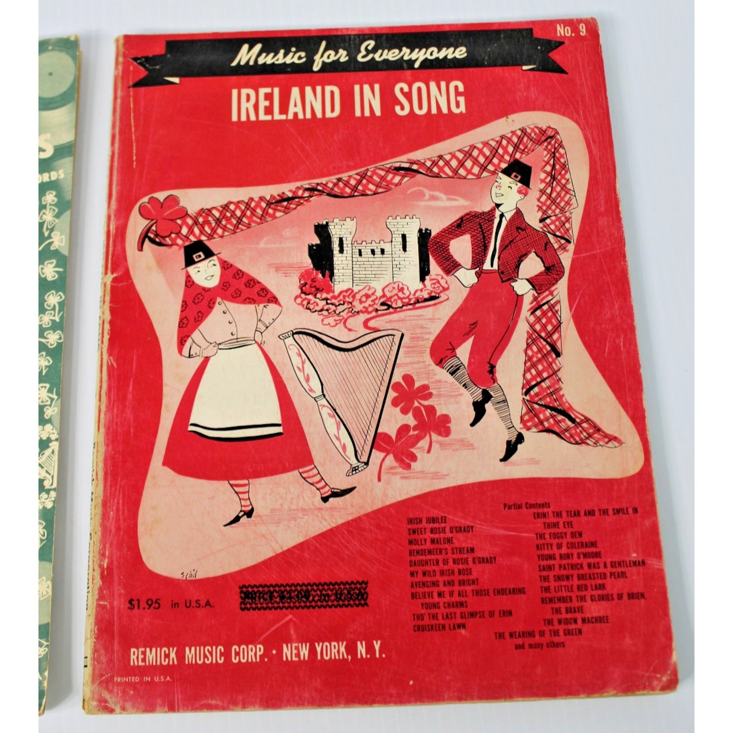 2 Vintage 1950s Irish Music Songbooks for Piano, Voice, Guitar, Ukelele