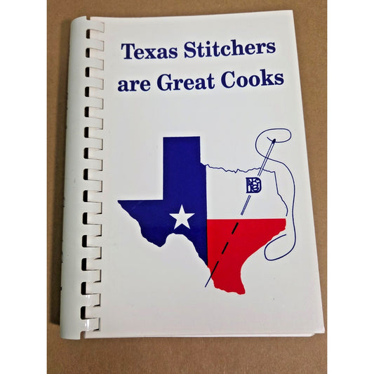 Vintage 1996 Texas Stitchers are Great Cooks Dallas Needlework Guild Cookbook