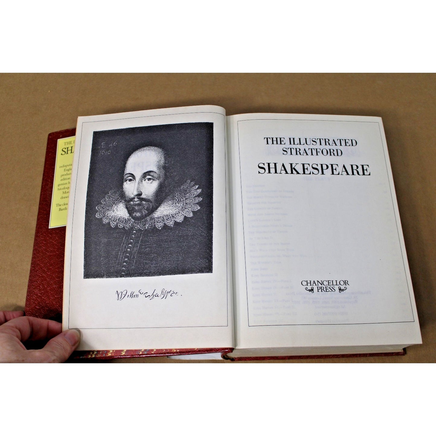 The Illustrated Stratford Shakespeare, All 37 Plays, 160 Sonnets & Poems, HC/ DJ