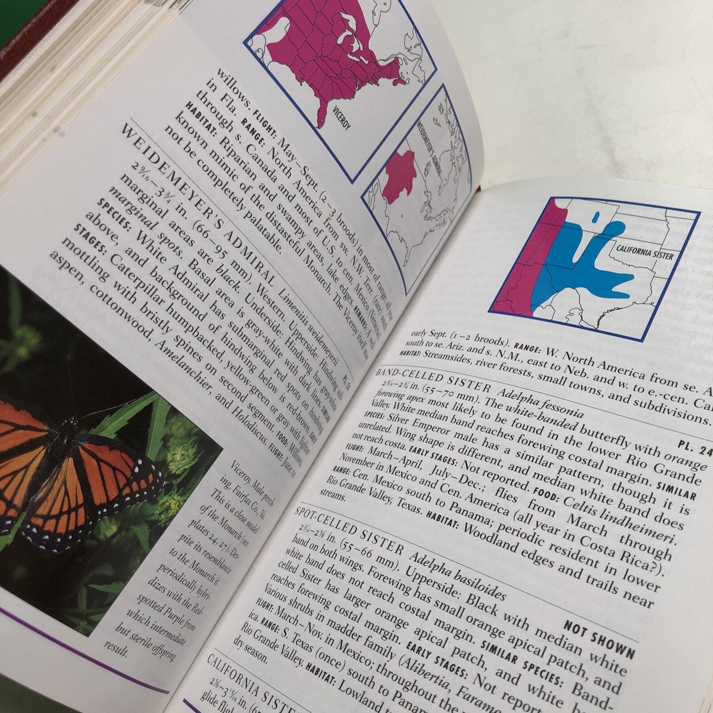 Roger Tory Peterson Field Guides: EASTERN BUTTERFLIES HC Leather Bound Bookplate