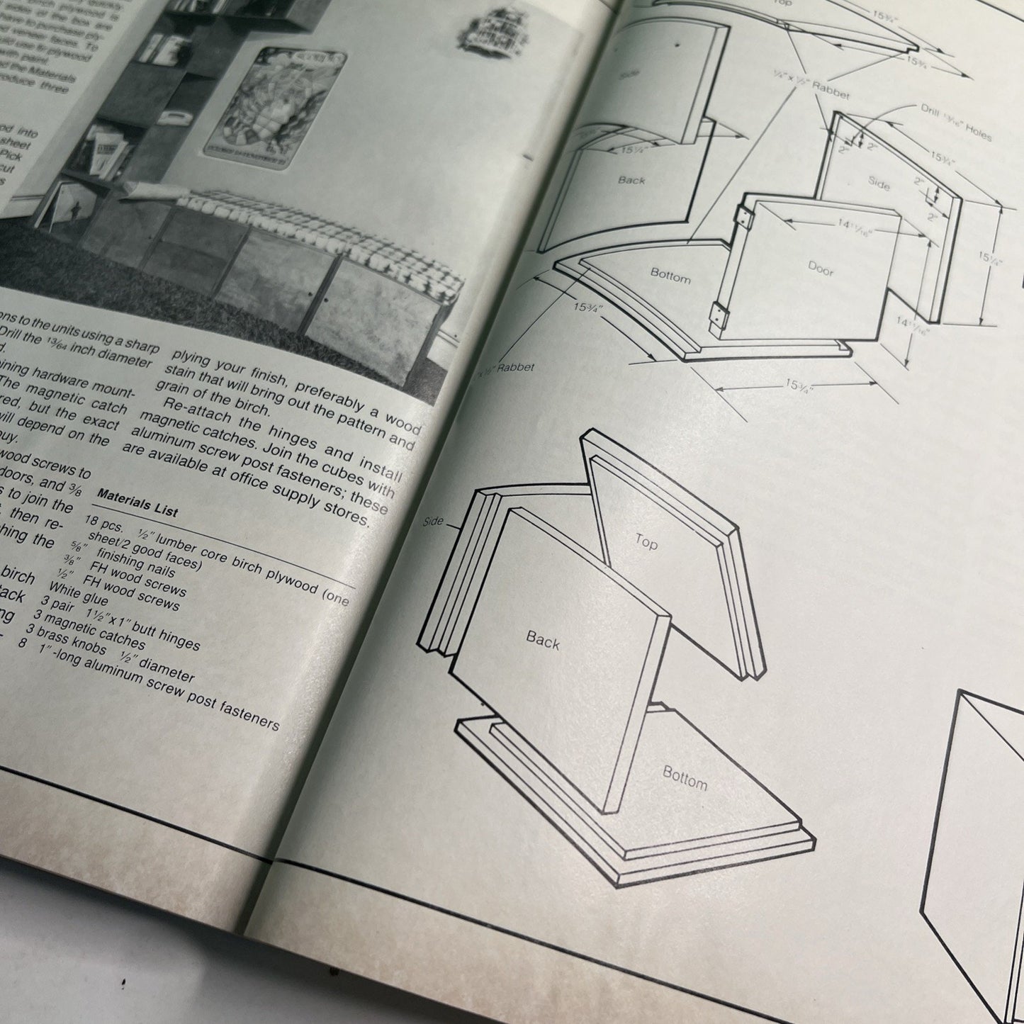 Cabinets Bookcases and Closets 1980 PB By Tom Philbin DIY Homeowner Illustrated