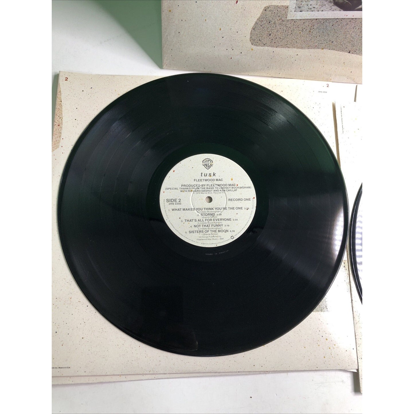 Fleetwood Mac Vinyl Record LP TUSK 1979 Warner Brothers 2HS 3350