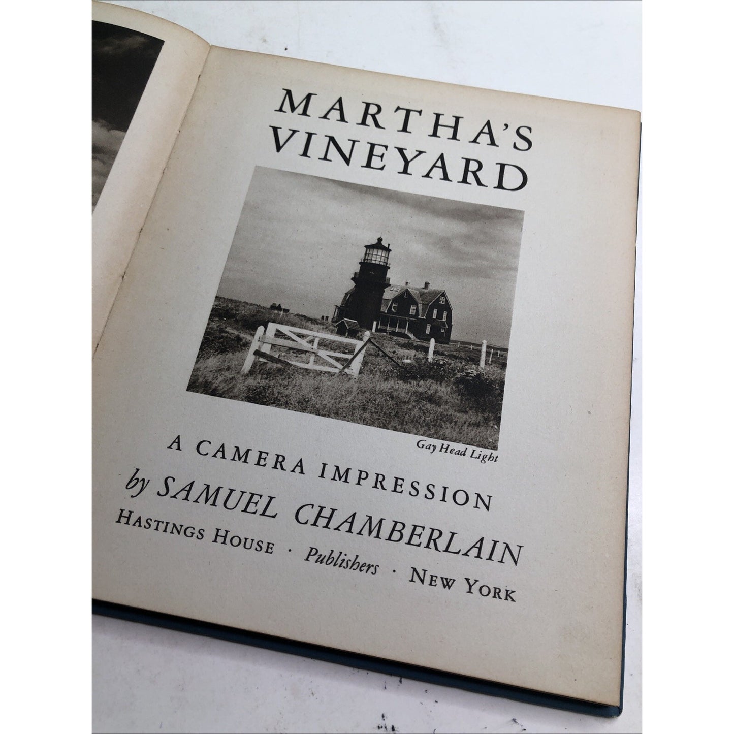 MARTHA'S VINEYARD A Camera Impression by Samuel Chamberlain 1941 Hardcover