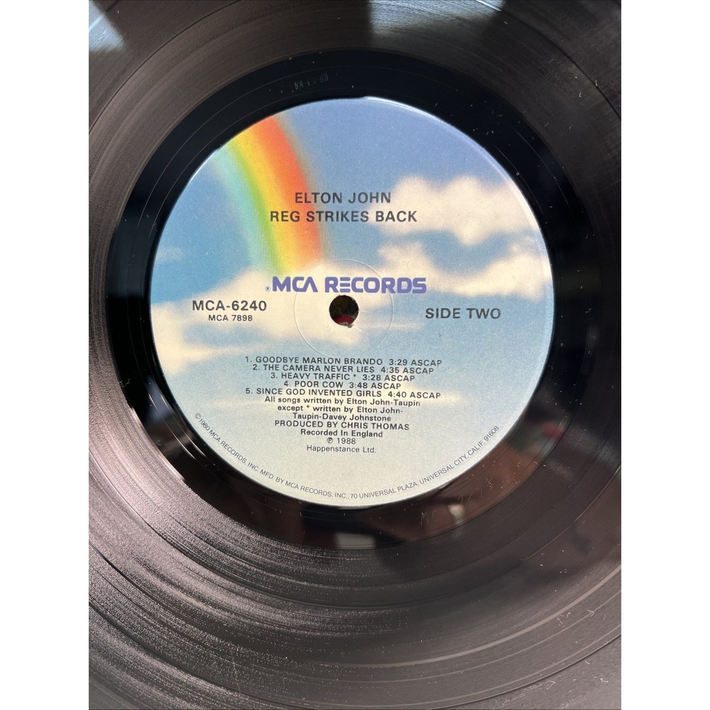 Elton John Reg Strikes Back 1988 Vinyl LP Record Gatefold MCA Records
