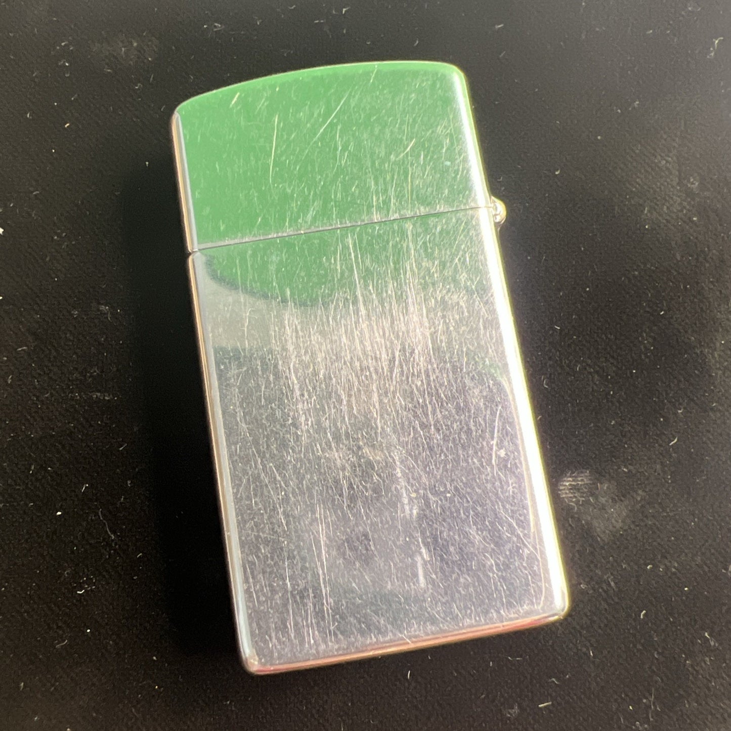 Vintage SLIM ZIPPO CHROME CIGARETTE LIGHTER Bradford, PA Used No Flint