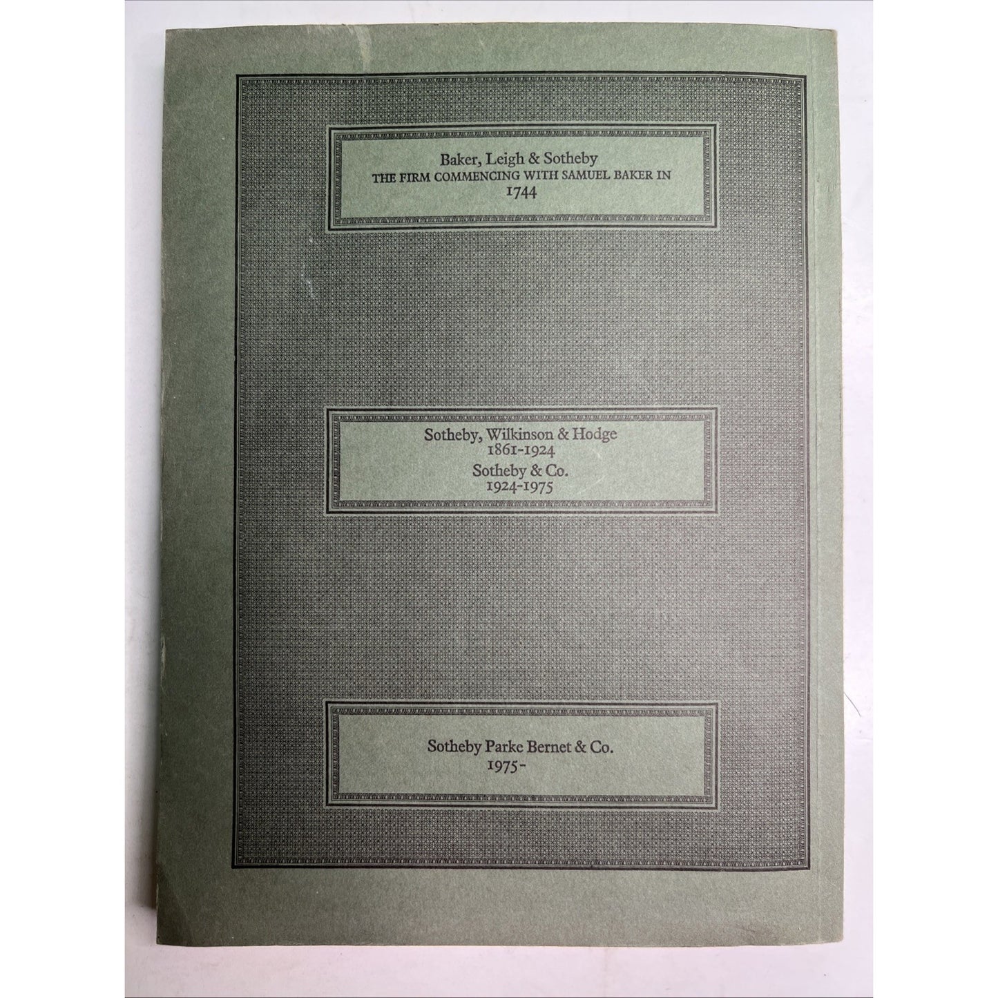 1978 Sotheby's Auction Catalogue of Valuable Autograph Letters Literary Vol 1