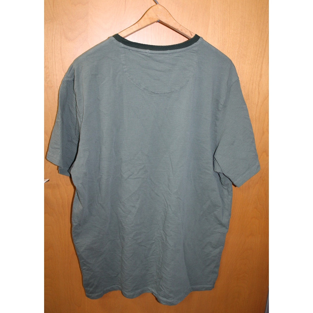 Scotch & Soda Amsterdam Men's XL Waffle Knit Textured T-Shirt - Sage Green