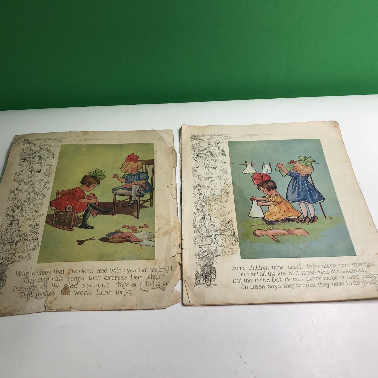 The Polka Dot Babies and Their Little Rag Doll by Edna Longest J.I. Austen 1908