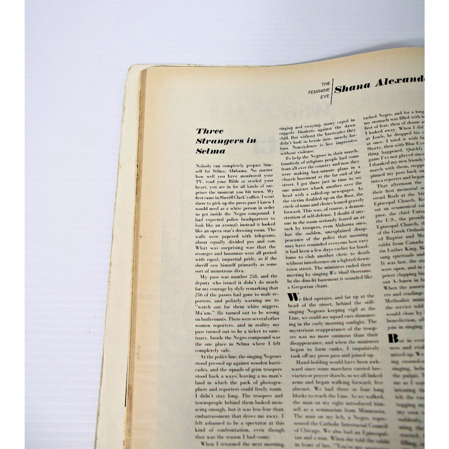 1965 March 26 Life Magazine- Dr. Martin Luther King Selma, AL Civil Rights March