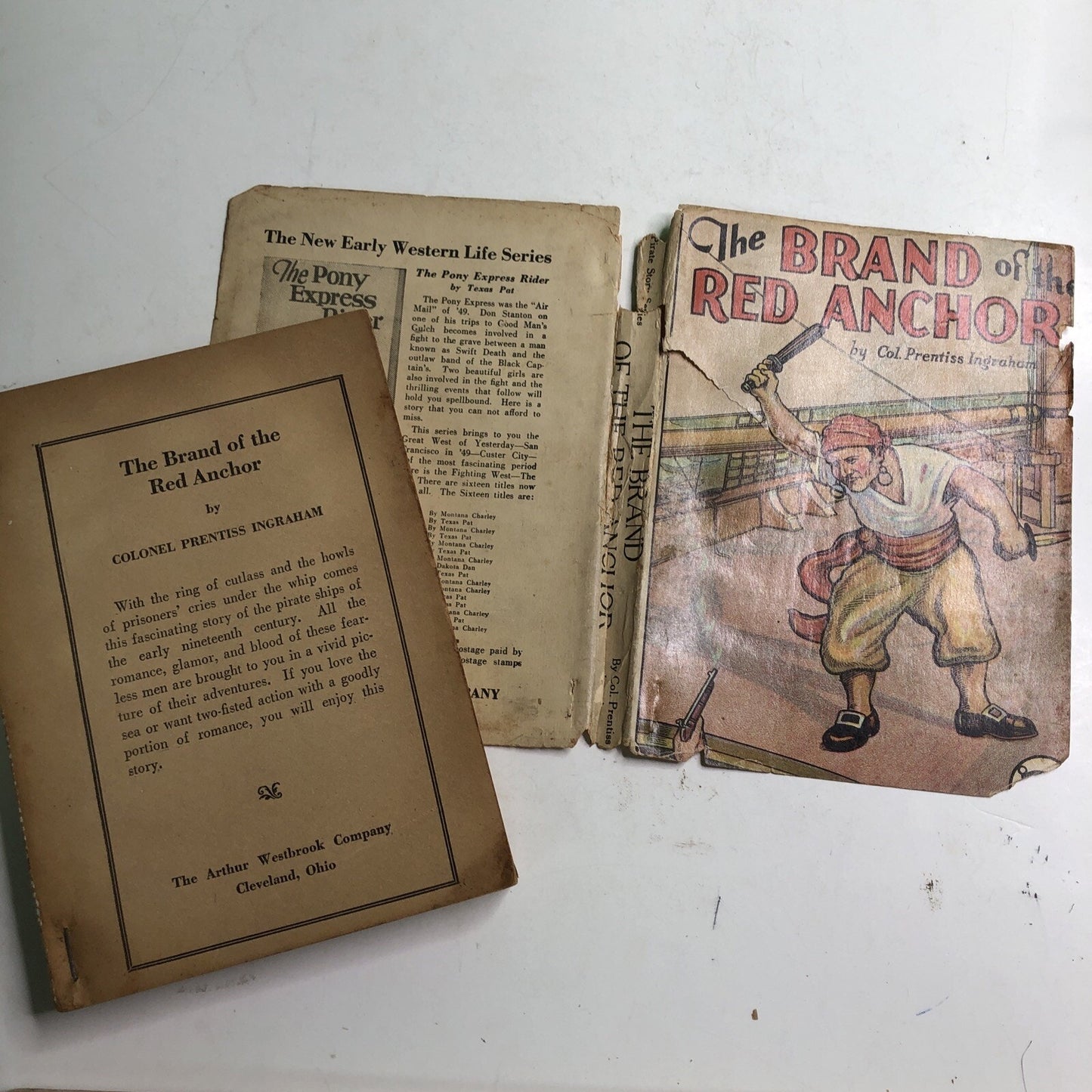 Brand of the Red Anchor by Col. Prentiss Ingraham 1930 Arthur Westbrook PIRATE