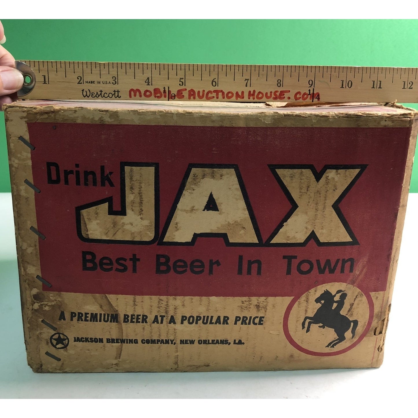 Vintage JAX BEER Cardboard Box New Orleans Louisiana 11”x9”x8.5” Jackson Brewing