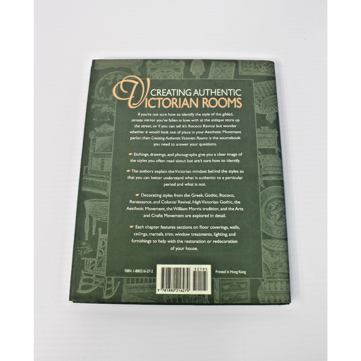 Creating Authentic Victorian Rooms- Elan & Susan Zingman-Leith 1995 HC/ DJ Decor