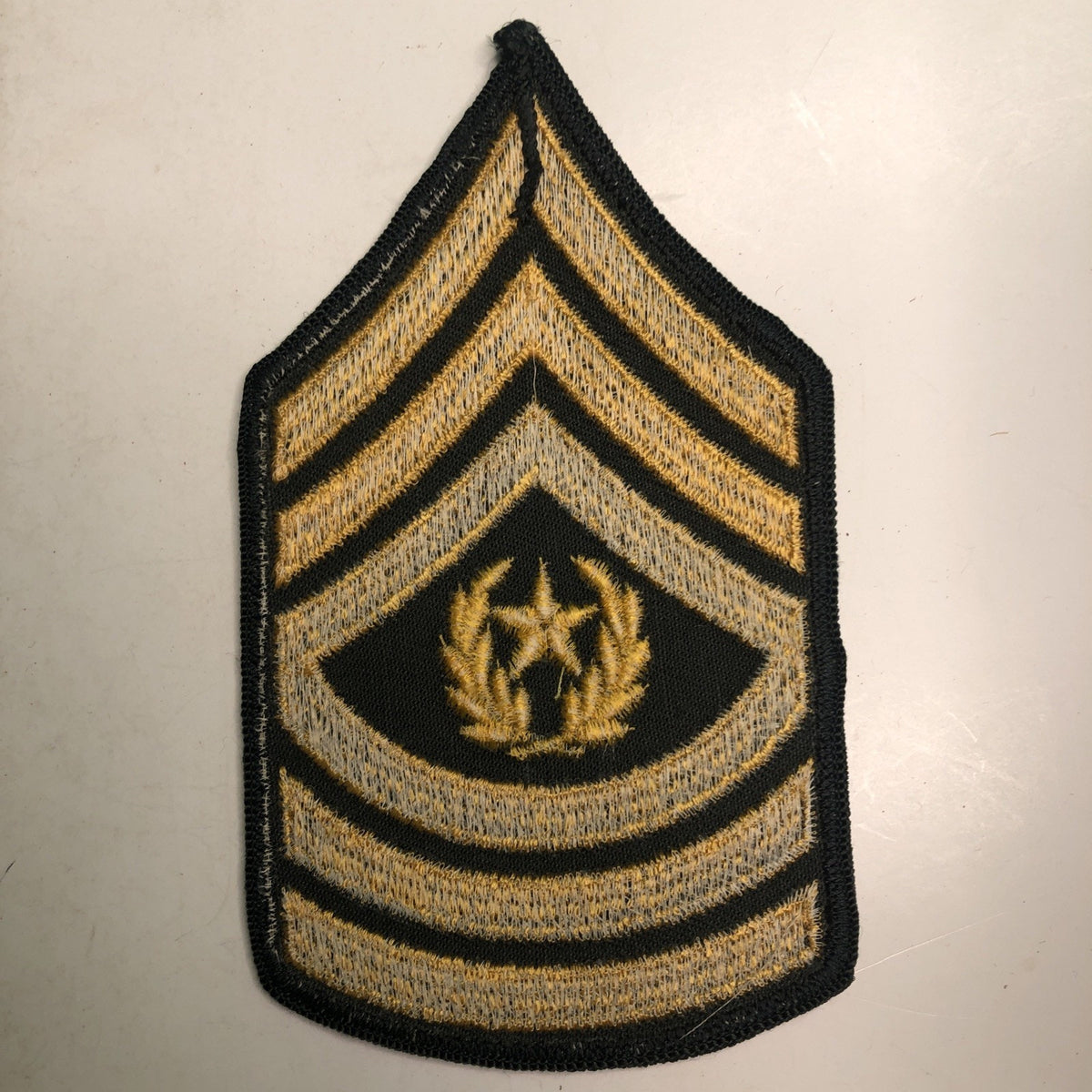 US Army Command Sergeant Major CSM Rank Insignia Embroidered Patch