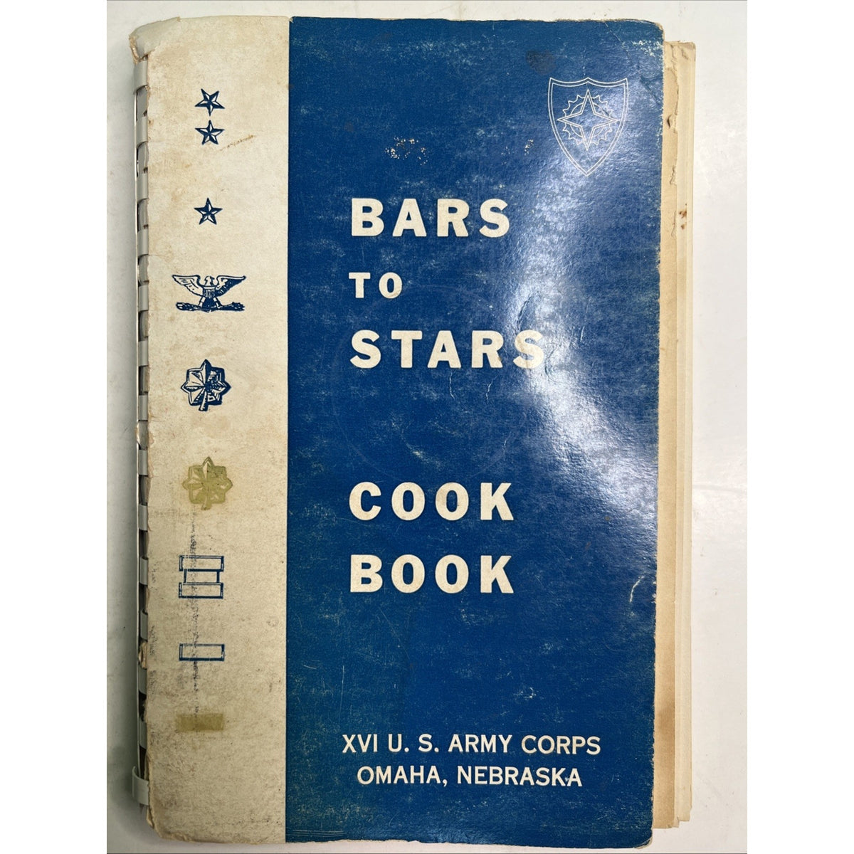 Bars To Stars Cookbook XVI U. S. Army Corps Omaha Nebraska Handwritten Recipes