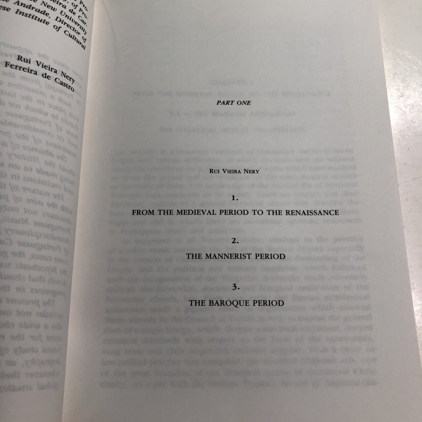 Synthesis of Portuguese Culture HISTORY OF MUSIC by Nery & Castro 1991 PB