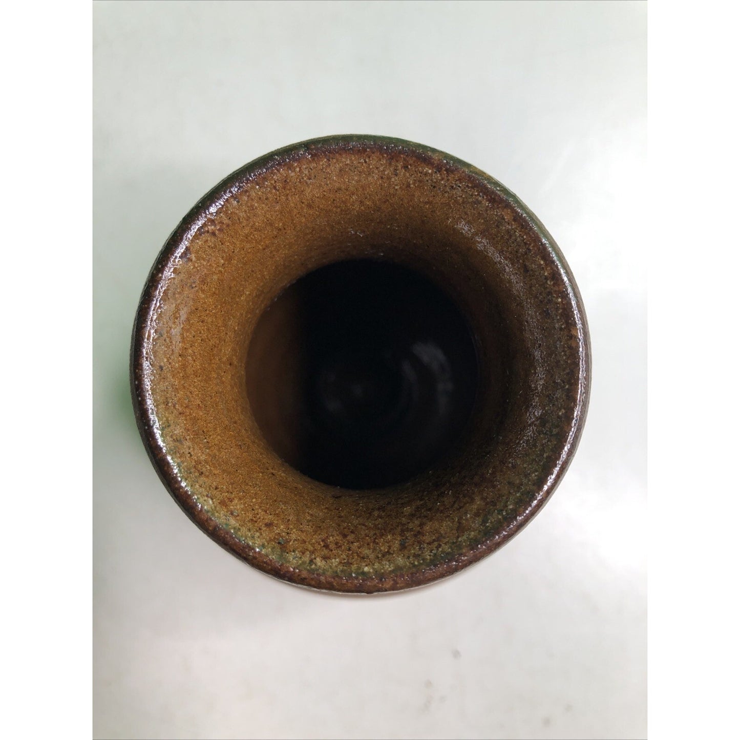James Towne Collony Pottery Pitcher Hand Thrown Jamestown VA Raku Redware Brown