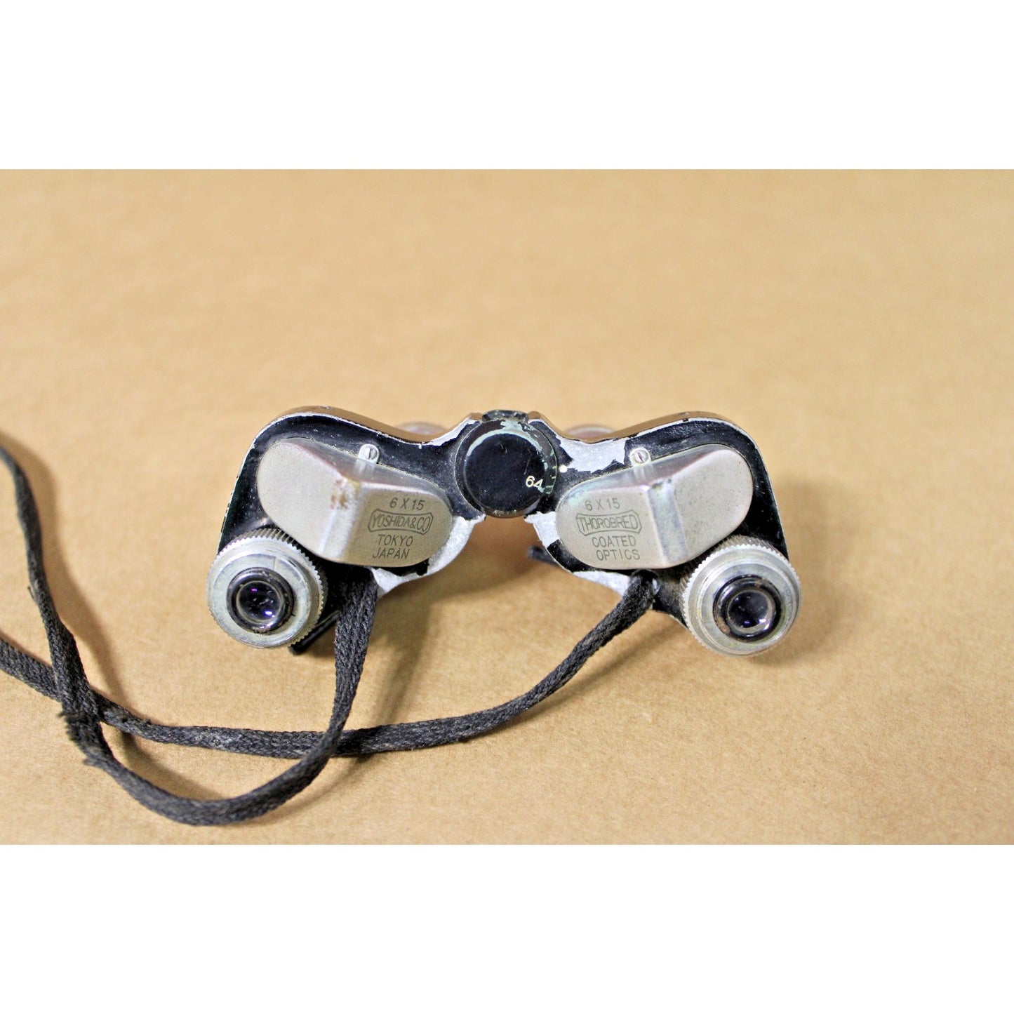 Vintage Japanese Pocket Binoculars, Yoshida & Co. 6x15 Coated Optic Tokyo