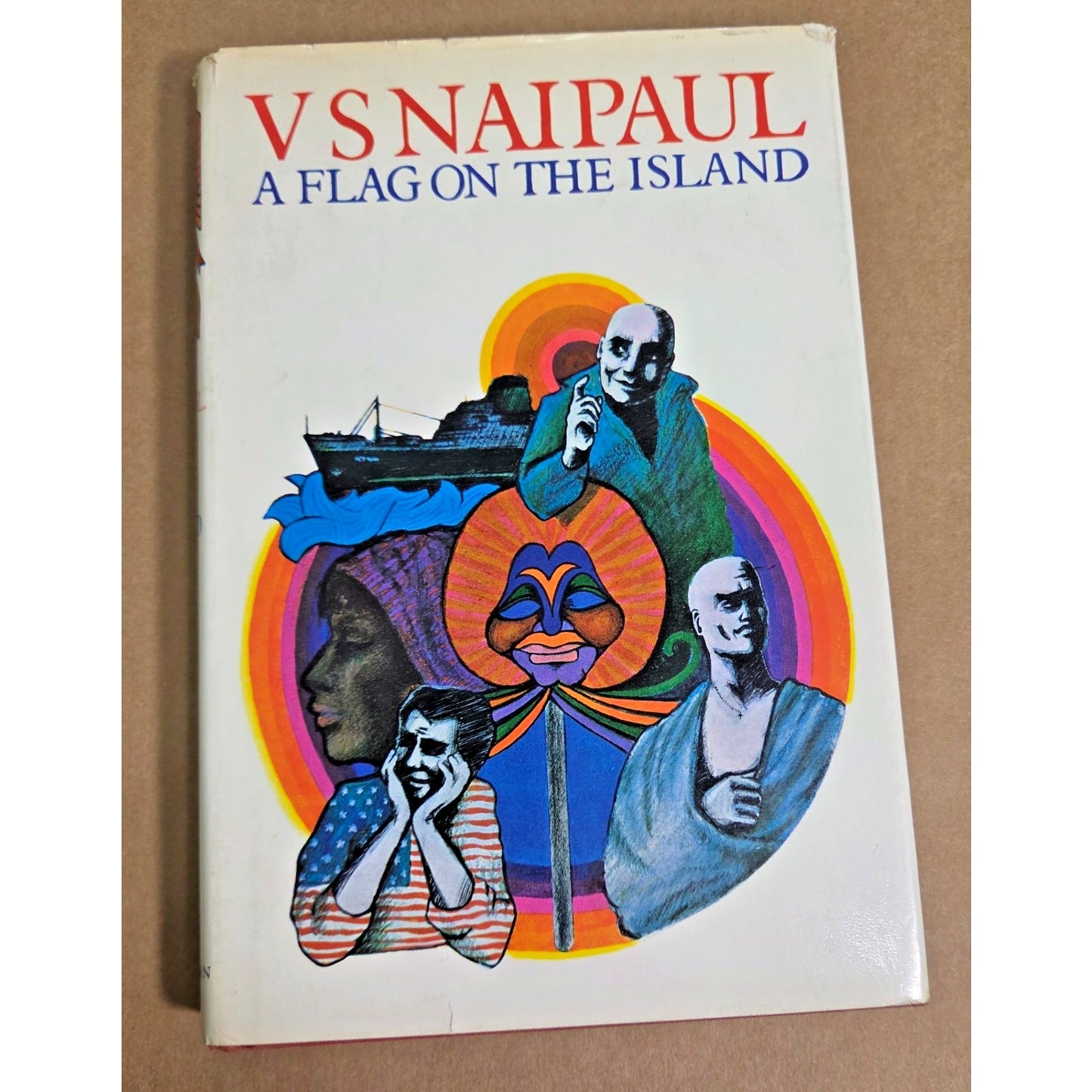 V.S. Naipaul: A Flag on the Island - 1st US Edition 1967 Macmillan Nobel Author