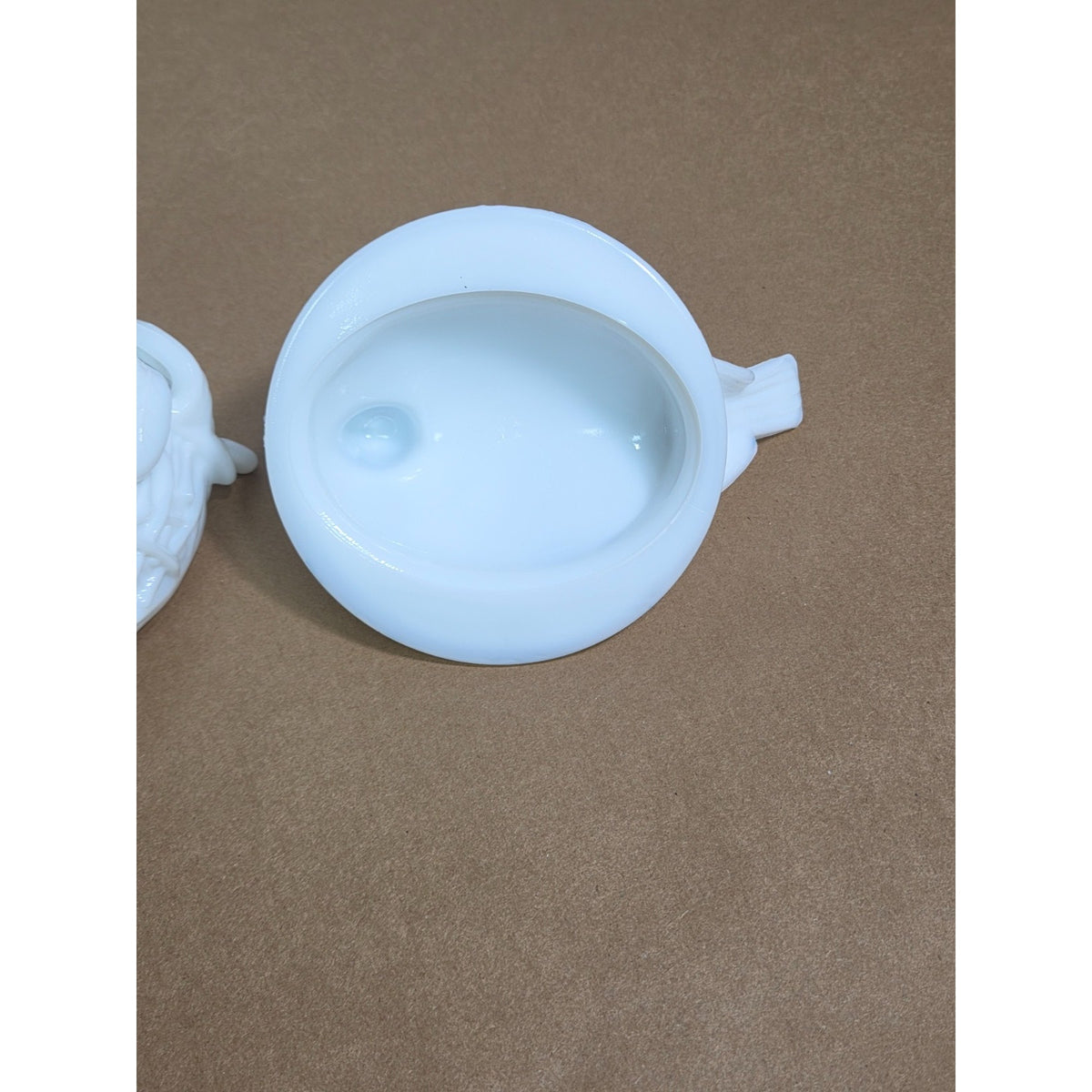 Vintage Westmoreland Milk Glass Dove on Nest Pedestal Covered Candy Dish WG Logo