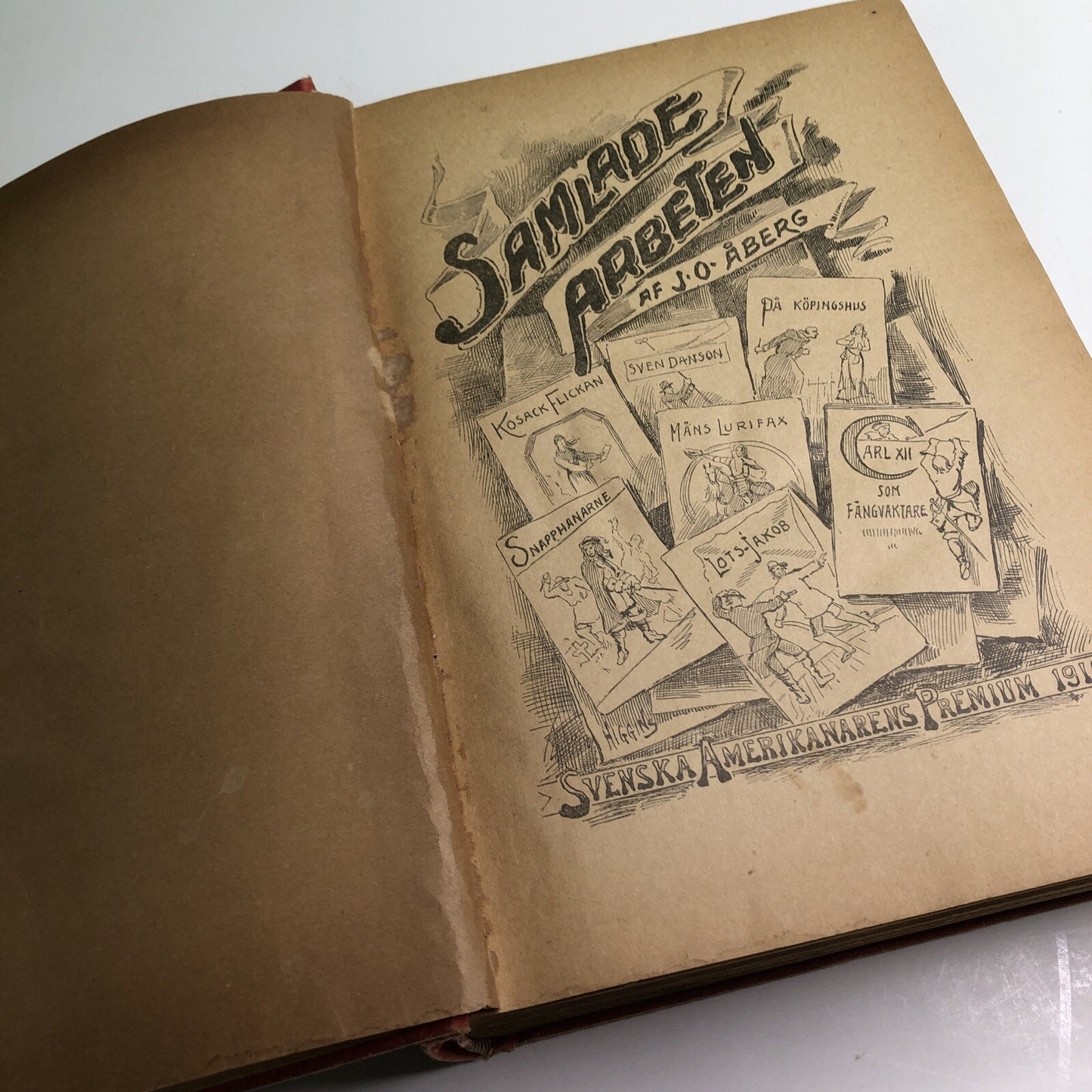 Samlade Arbeten By J. O. Aberg Antique Swedish HC 1910