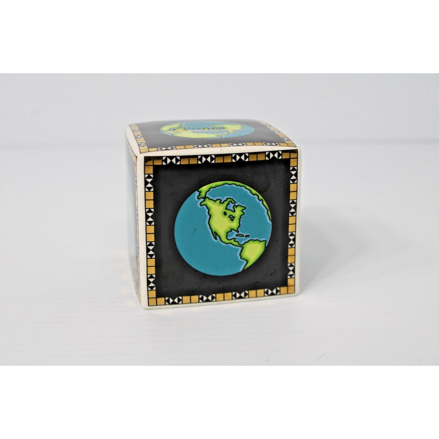 SUPER Rare Tiffany & Co. Porcelain Ceramic Bank, Globe Earth World Map HSBC 1994