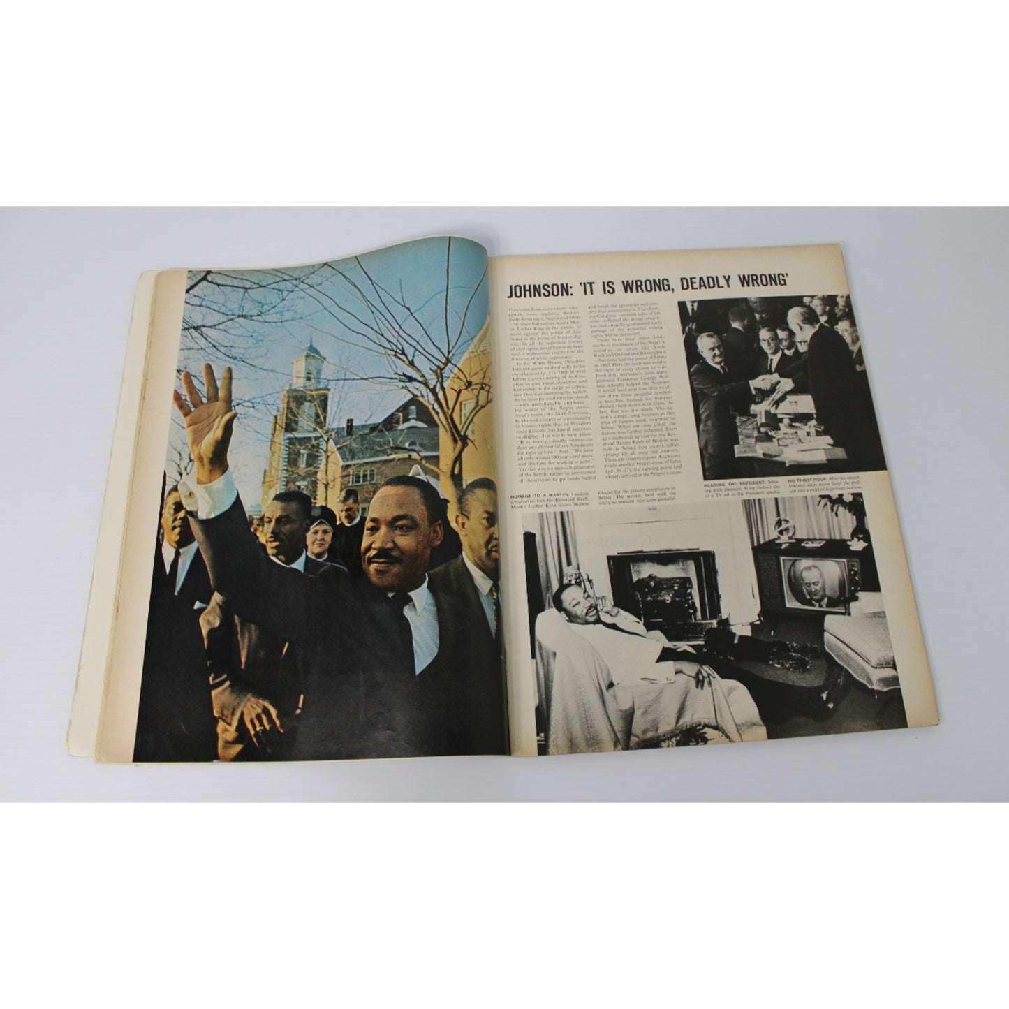 1965 March 26 Life Magazine- Dr. Martin Luther King Selma, AL Civil Rights March