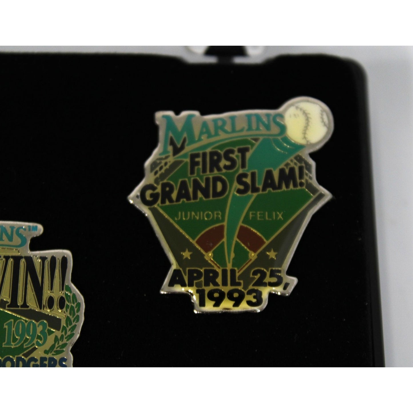 1993 Florida Marlins First Win Pin Tack Set of 3 LMTD Edition 2592/5000 4-5-93