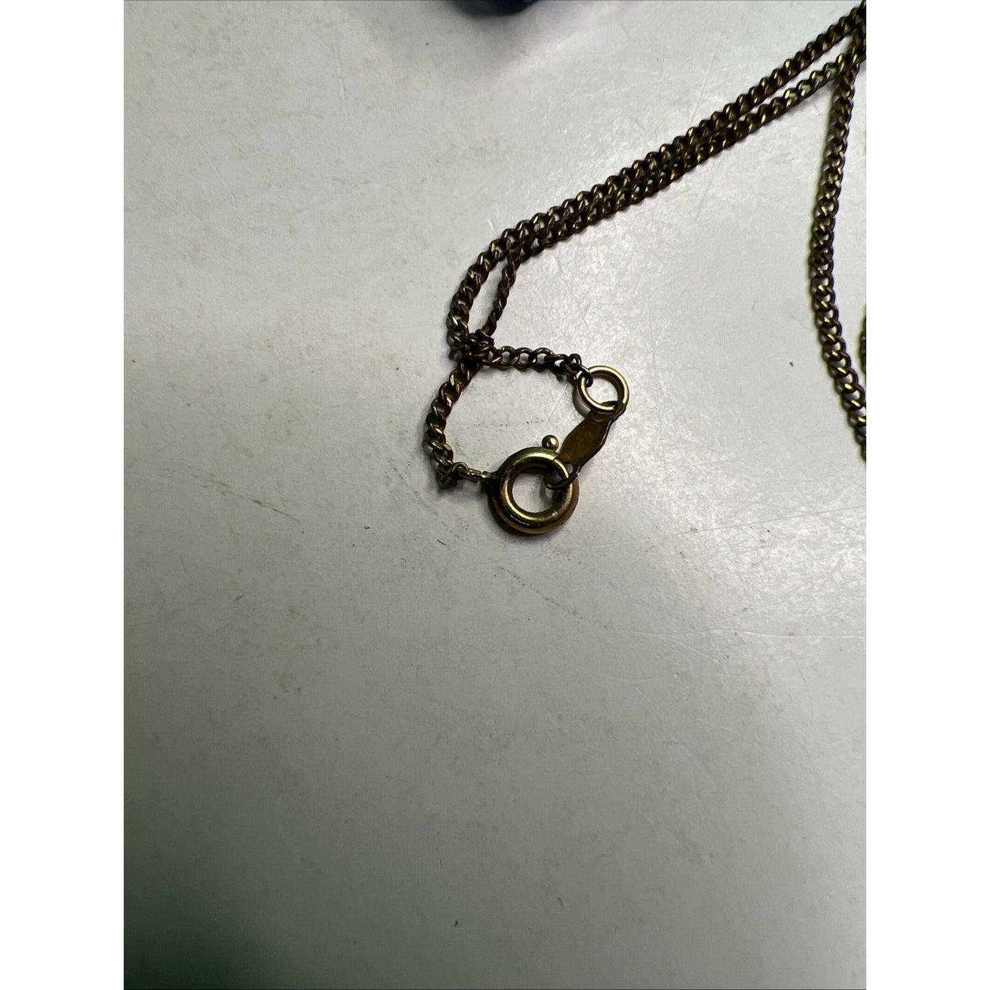 Vintage Boxed Set Two Gold Toned Etched Cross Pendants With One Chain