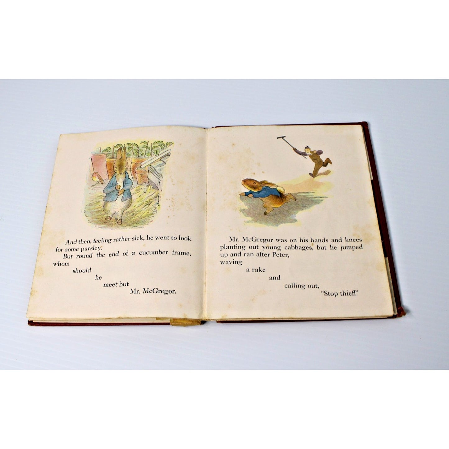 The Tale of Peter Rabbit- by Beatrix Potter Hardcover 1955 Color Illustrations
