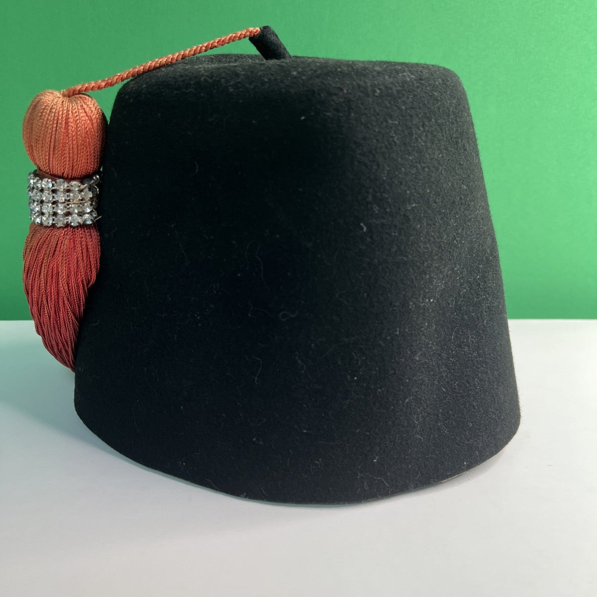Vintage Shriners Fez Masonic Hat Al Hassan Pin Tassel Harry M. Osers Co. NY