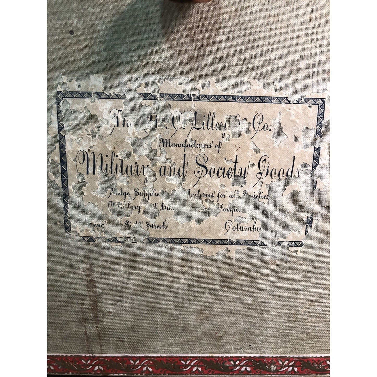 Circa 1800’s Trunk Knights Templar Masons Mobile Alabama ALA AL Percy B. Dixon