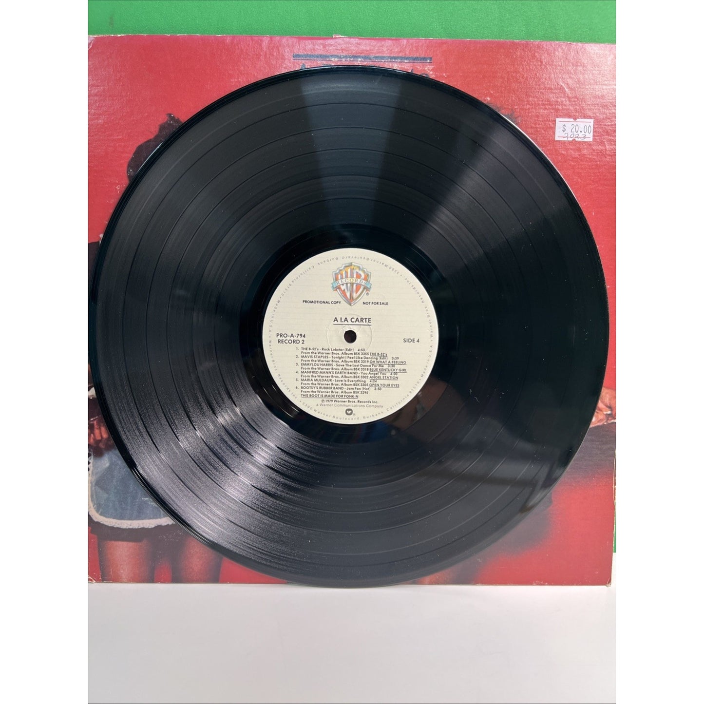 A La Carte 1979 Warner PROMO 2 LP B-52's Robert Palmer Mavis Staples GATEFOLD