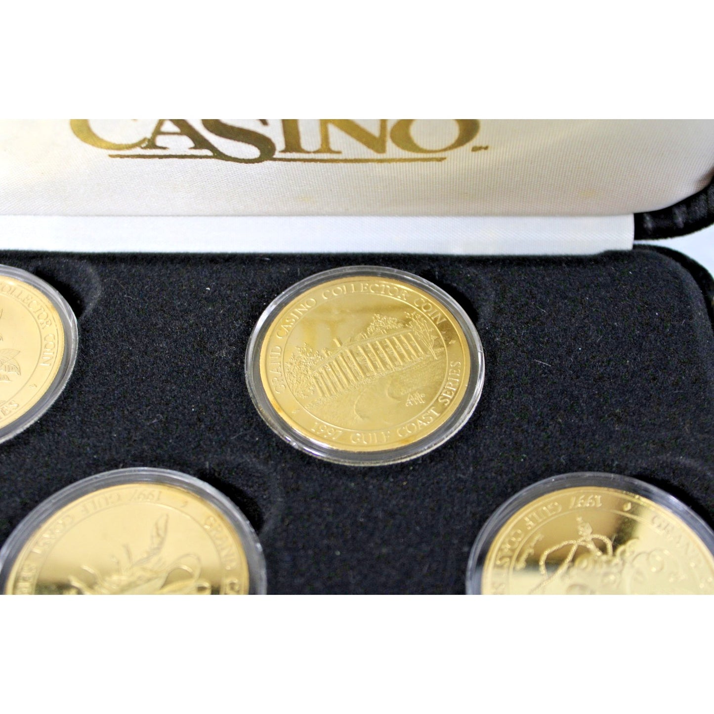 Vintage 1997 Grand Casino Gulf Coast Series Collector Coin Set Limited Edition