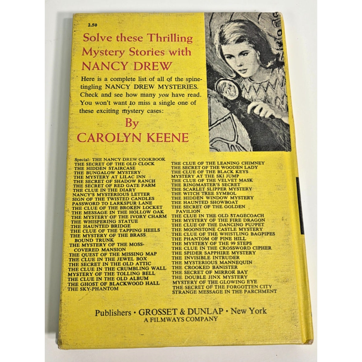 Vintage Nancy Drew The Secret of Shadow Ranch Volume 5 Grosset and Dunlap