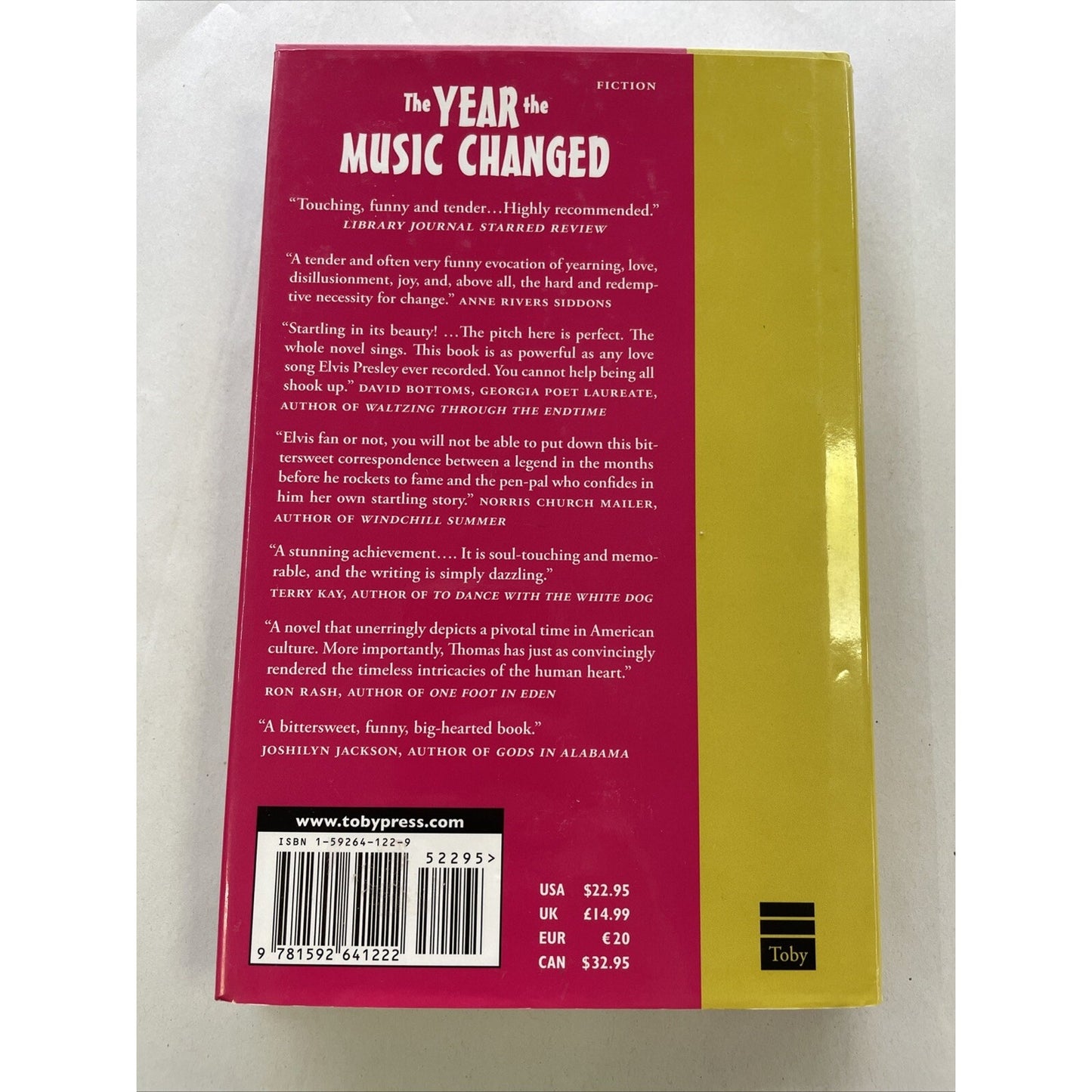 The Year the Music Changed By Diane Thomas First 1st Edition HC Signed By Author