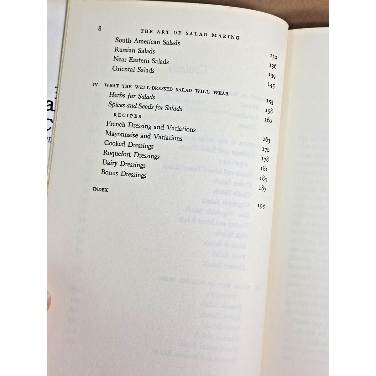 The Art of Salad Making Carol Truax Vtg 1968 Hardcover DJ Cookbook Recipes 1960s