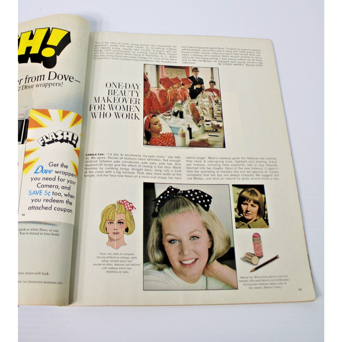 1968 February Ladies' Home Journal- Faye Dunaway, Vtg Ads, Psychedelic Exercises
