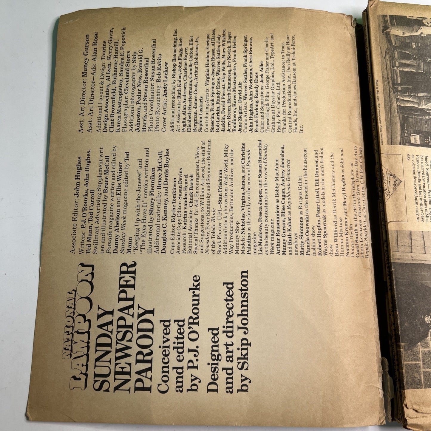 National Lampoon Sunday Newspaper Parody Sequel To 1964 High School Yearbook ￼