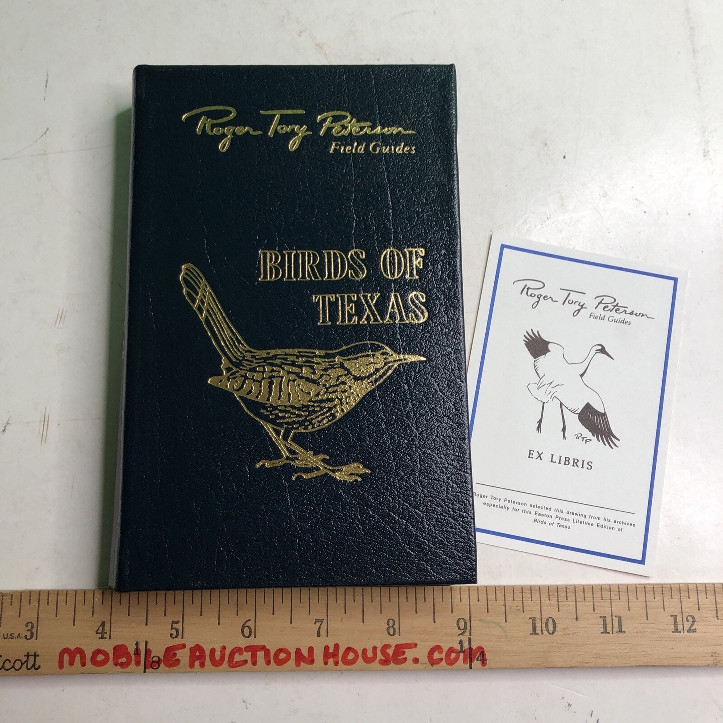 Roger Tory Peterson Field Guides: BIRDS OF TEXAS 2002 HC Leather Bound Bookplate