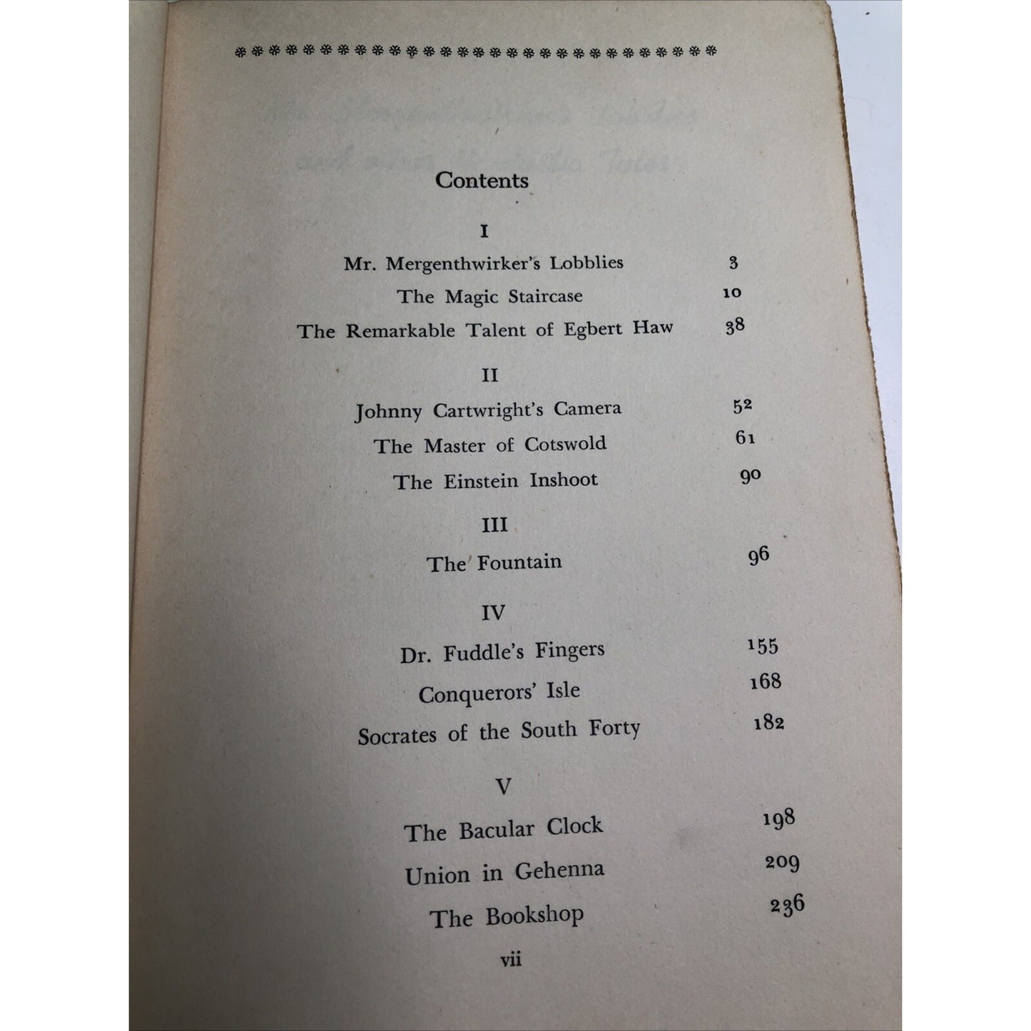 MR. MERGENTHWIRKER'S LOBBLIES AND OTHER FANTASTIC TALES By Nelson Bond SIGNED