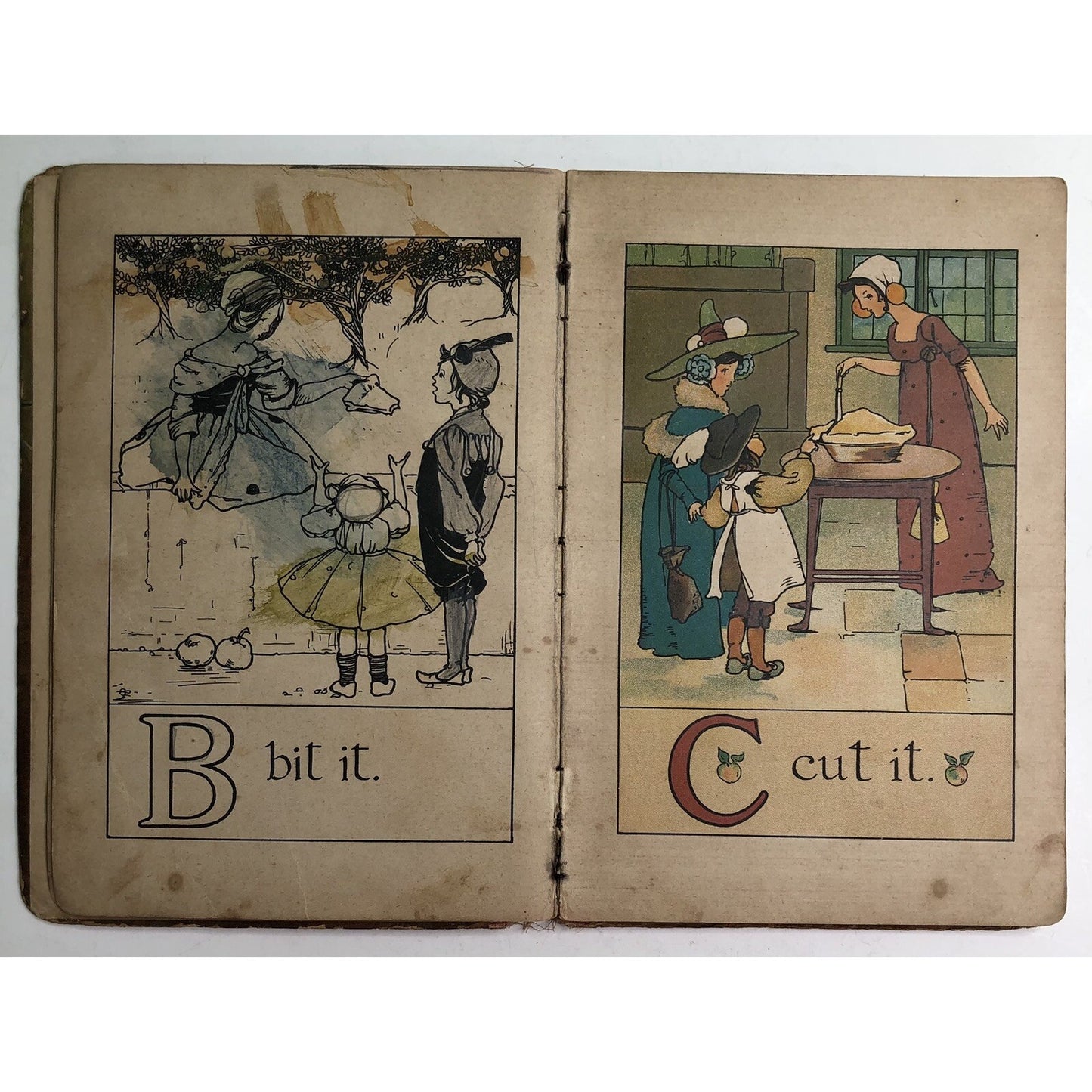 Antique WEE FOLKS’ ALPHABET by Bessie Hitch RARE As Is HTF