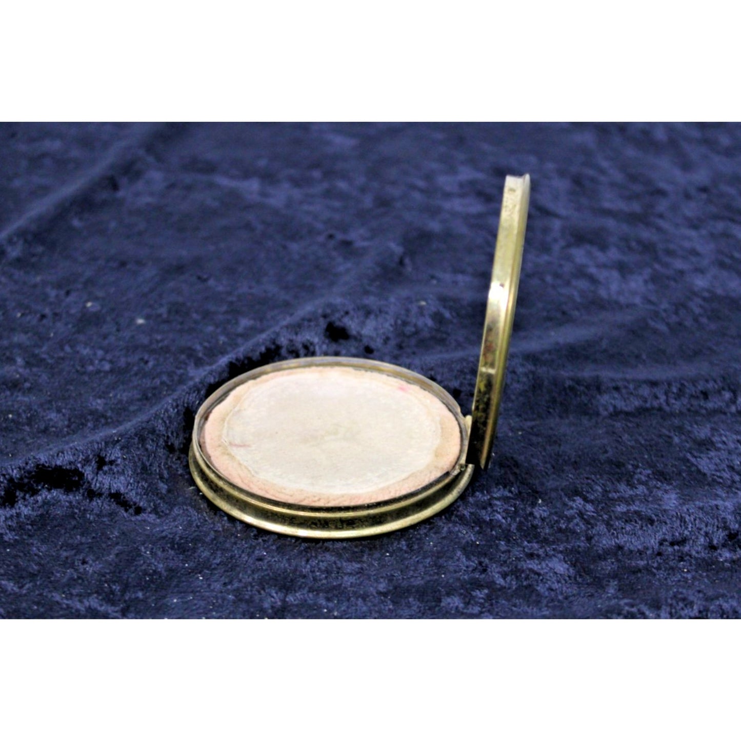 Vintage Revlon Pressed Powder Compact, Ivory/ Gold, Perfect Pinup Prop!