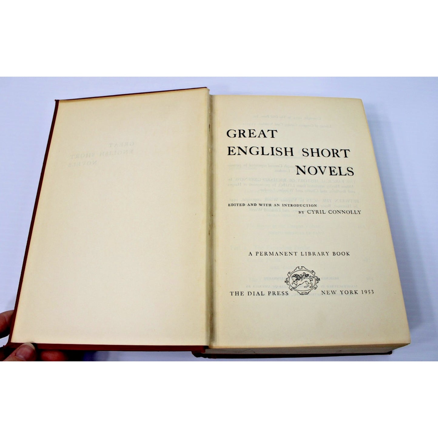 Great English Short Novels- Dial Permanent Library Book, 1953, Woolf, Huxley