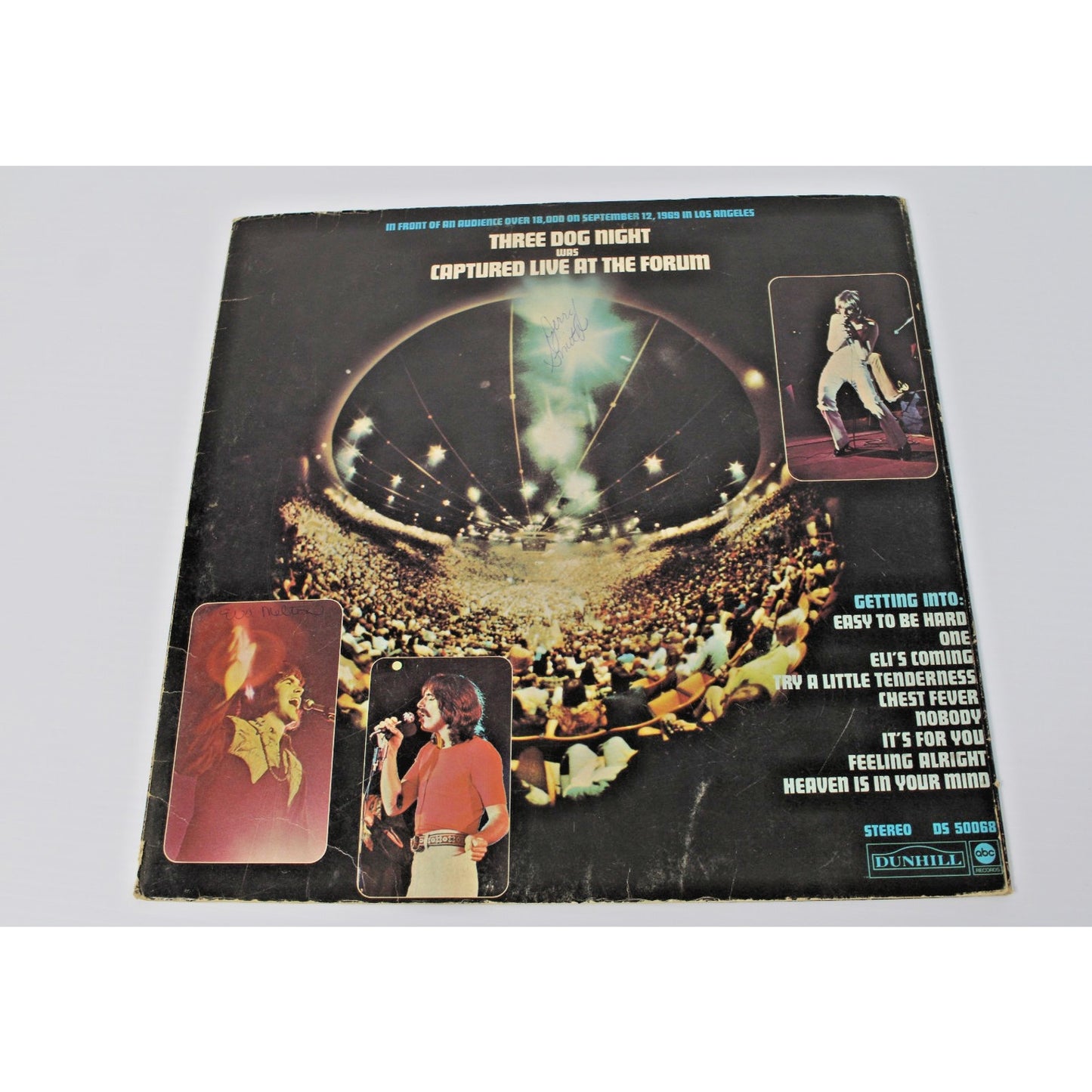 Three Dog Night- Captured LIVE At The Forum, 1972 ABC Records DS 50068 LP- VG+
