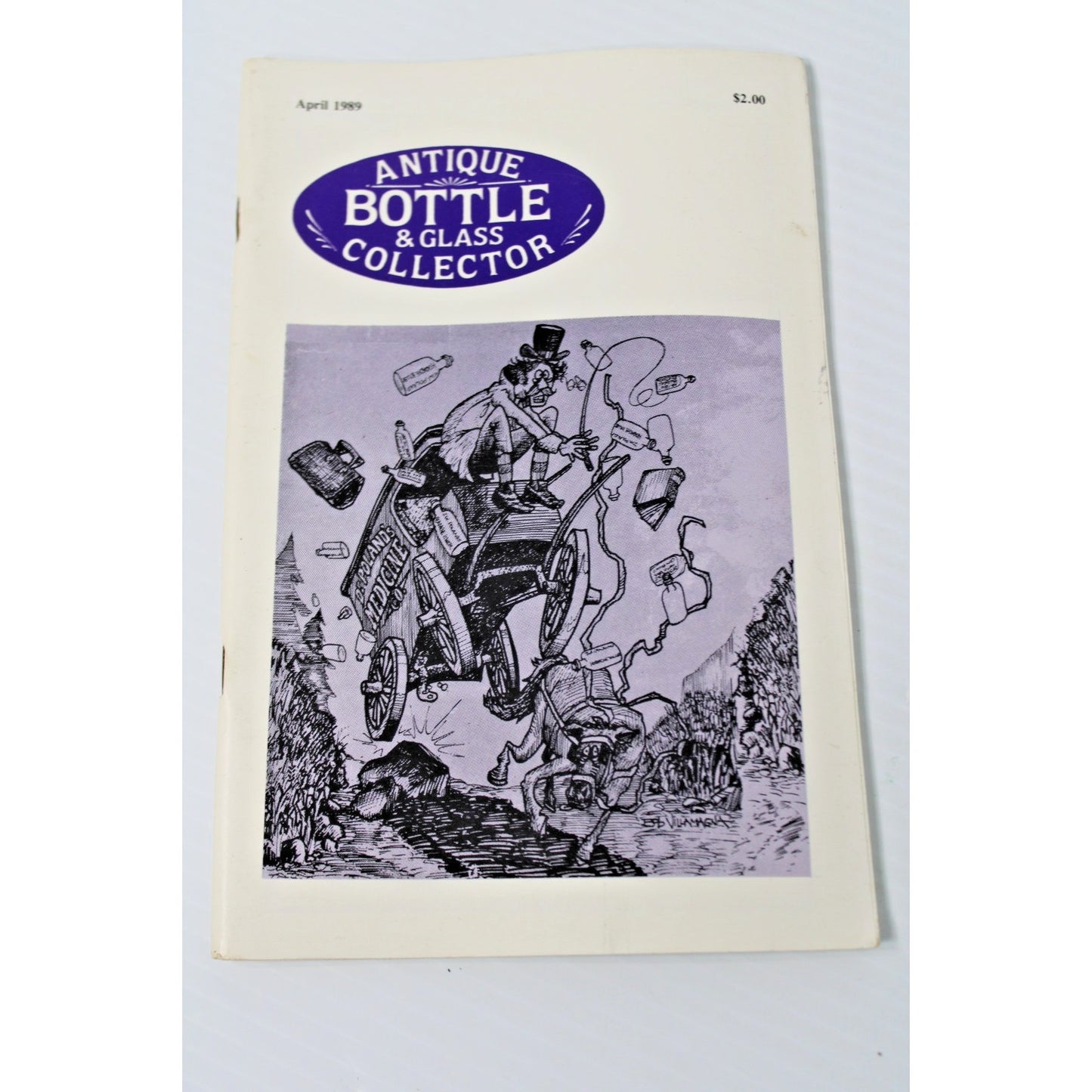 Lot of 8 Issues "Antique Bottle & Glass Collector" from 1989