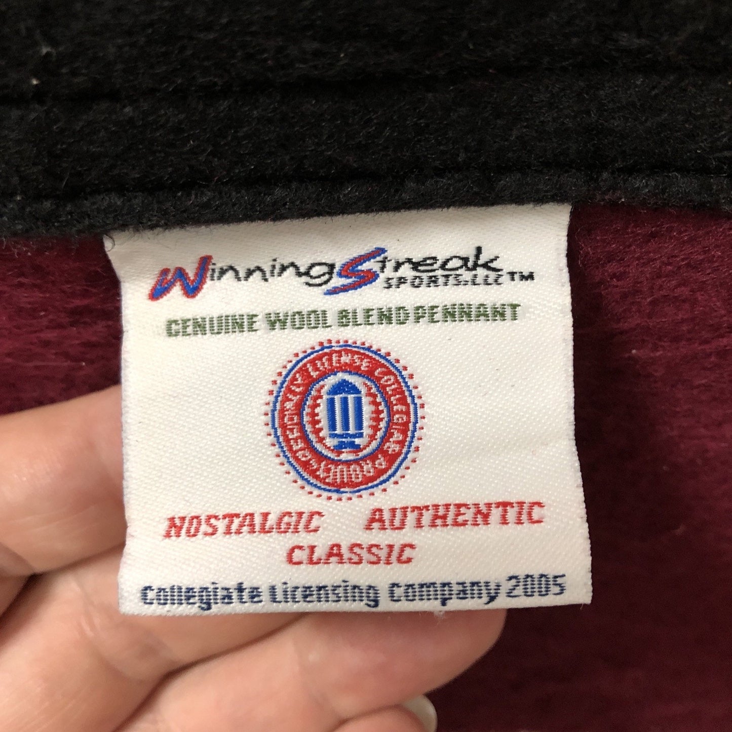 VINTAGE University Of Alabama Football National Champions Wool Banner 38”x23”