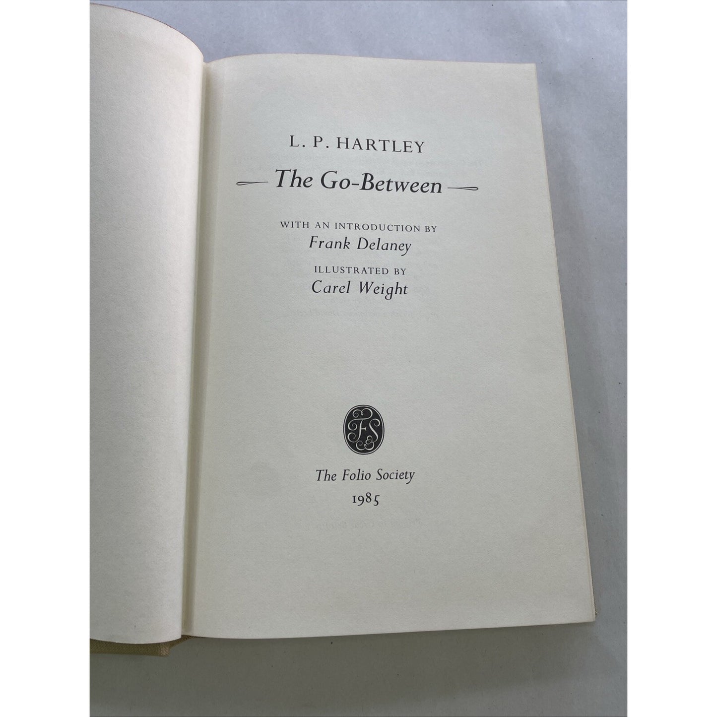 The Go-Between by L. P. Hartley - Folio Society Ed., ill. by Carel Weight (1985)