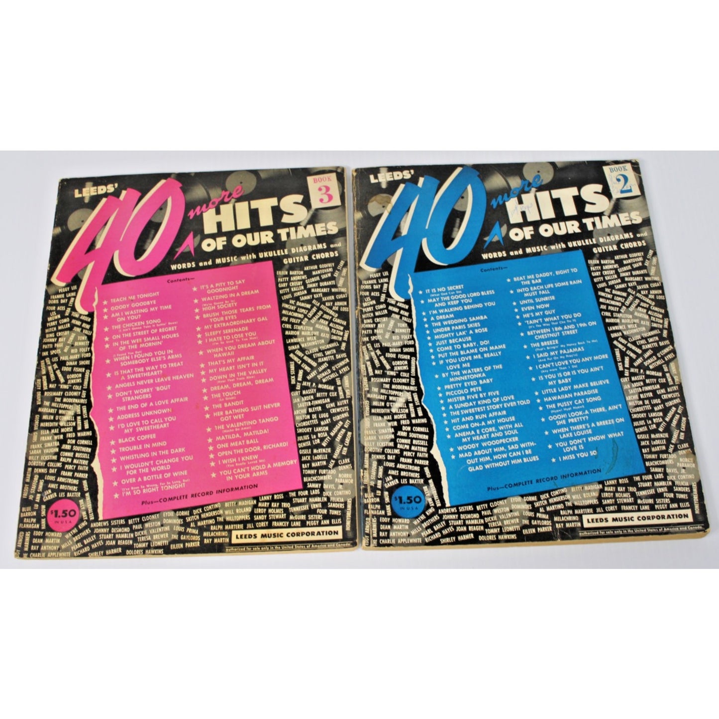 Leeds Songbook 40 More Hits Of Our Times Books 2 & 3 Words & Music Guitar Chords