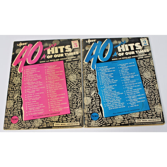 Leeds Songbook 40 More Hits Of Our Times Books 2 & 3 Words & Music Guitar Chords